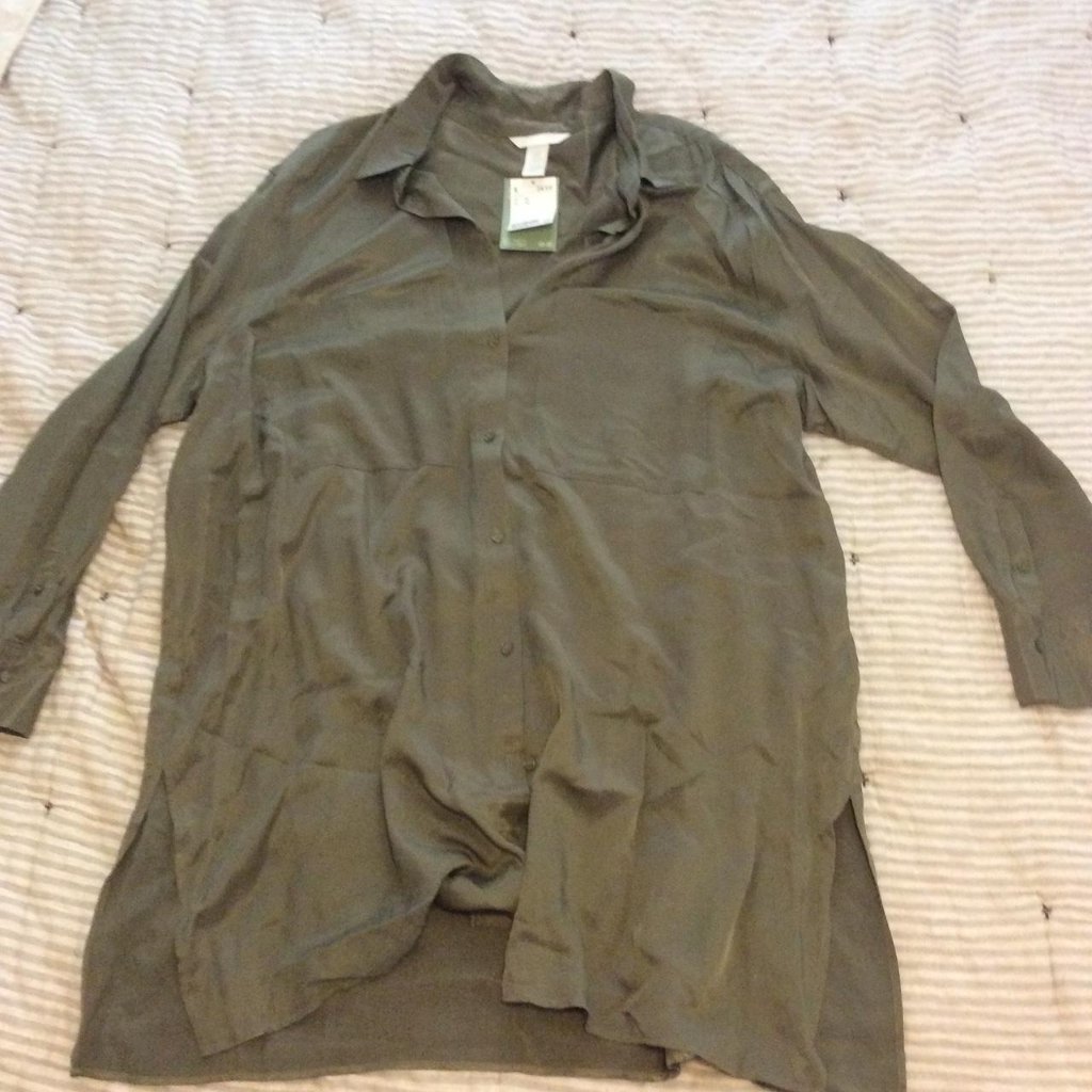 H&M Brown Button-Down